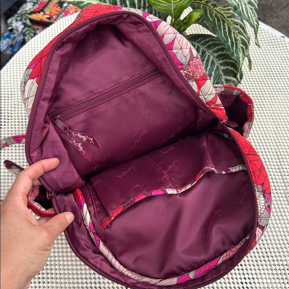 Vera Bradley Red and Pink Floral Quilted Bag - Picture 8 of 8